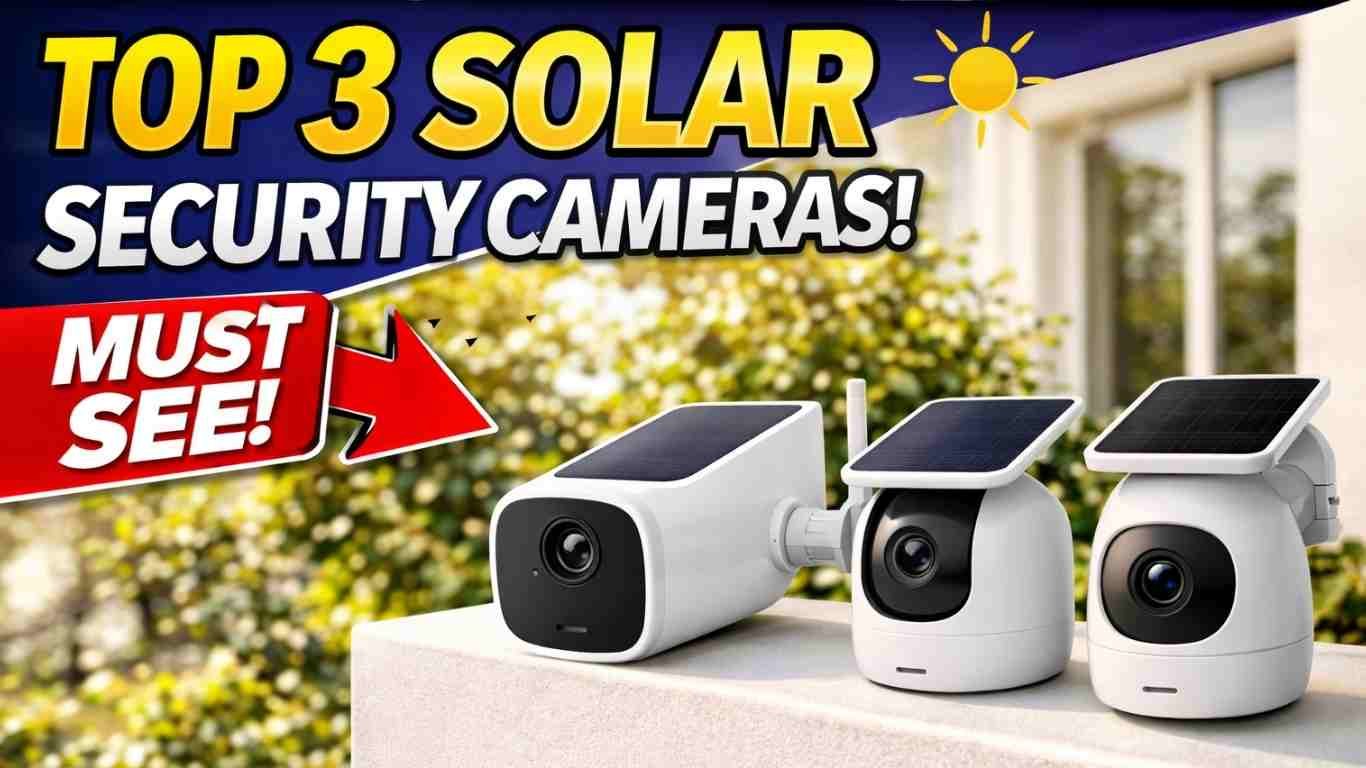 Best Solar Powered Outdoor Wireless Security Cameras (Top 3)