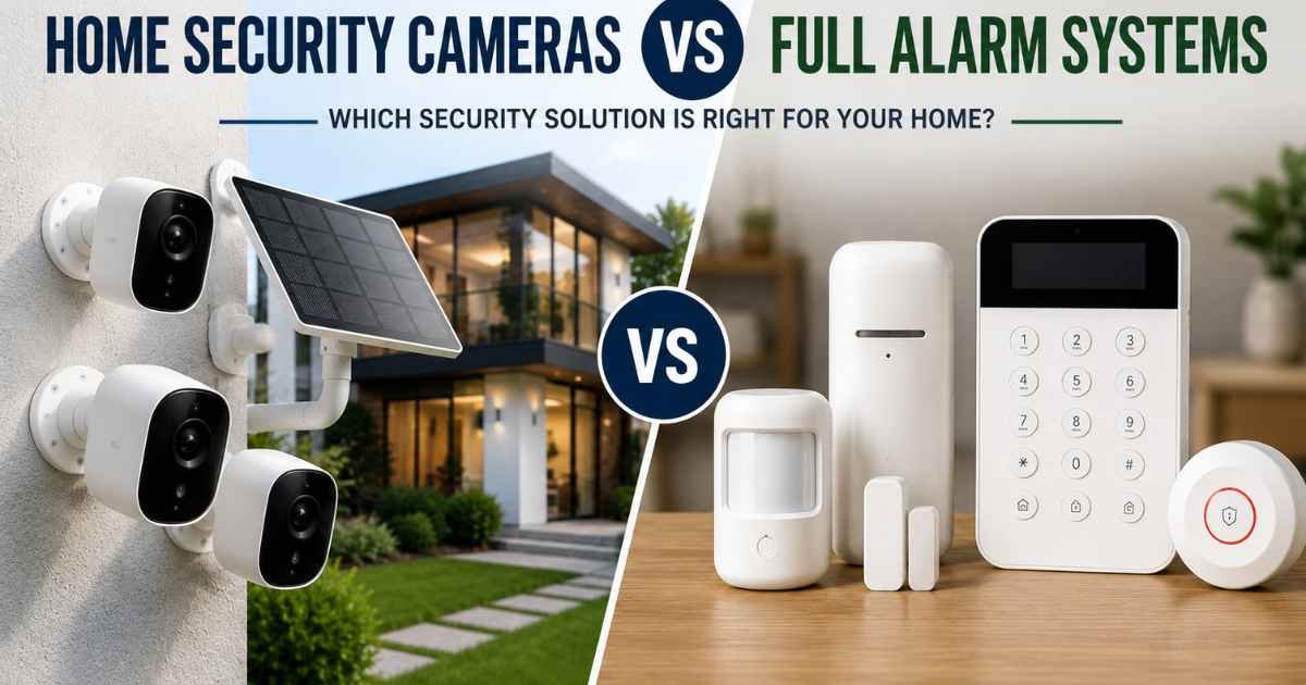 Home Security Cameras vs Full Alarm Systems: Full Comparison