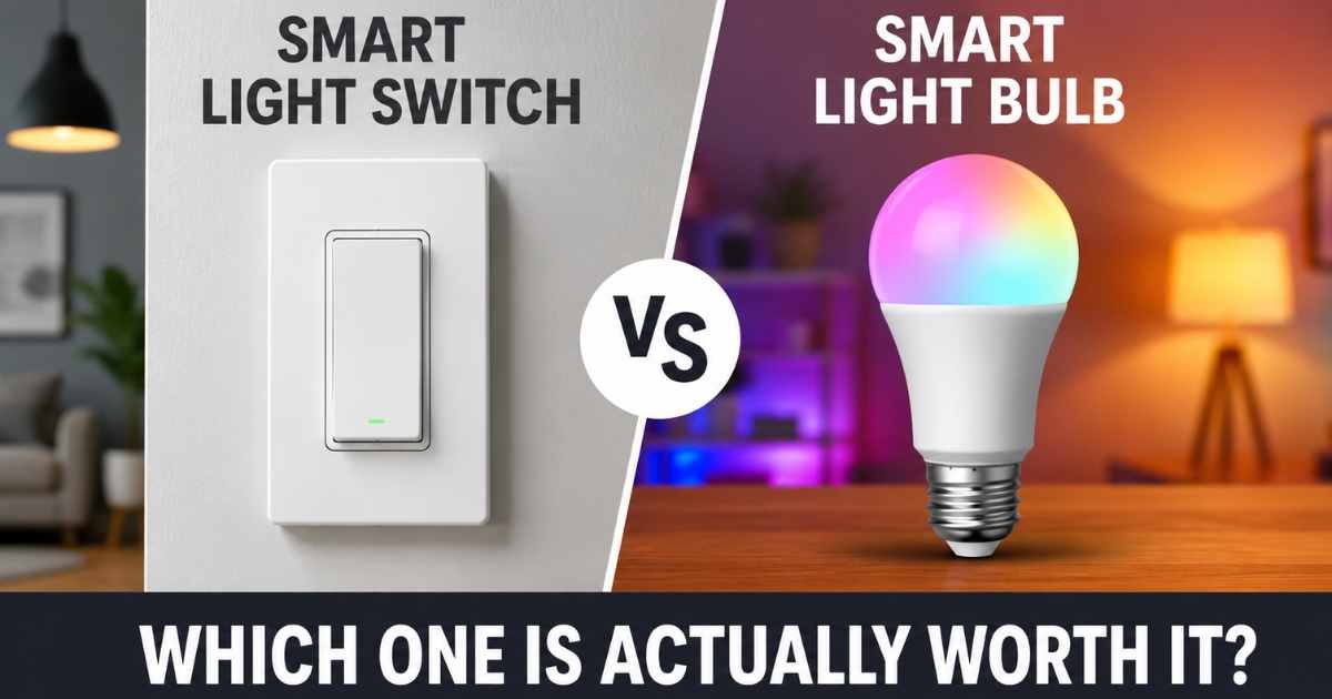 smart light switch vs smart bulb
