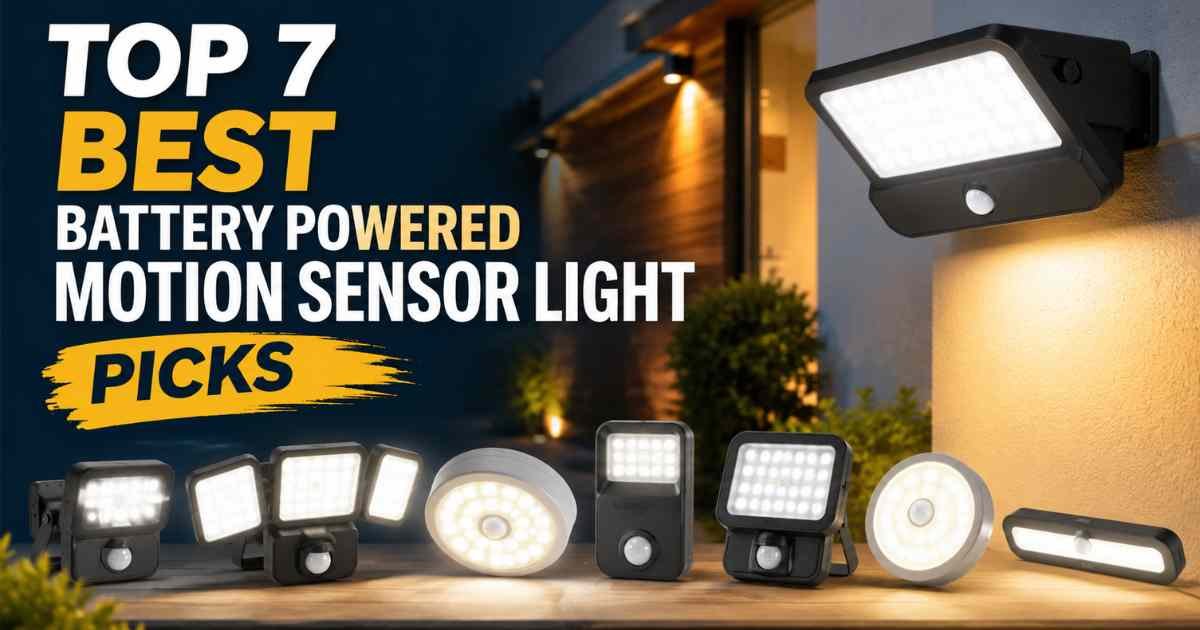 best battery powered motion sensor light