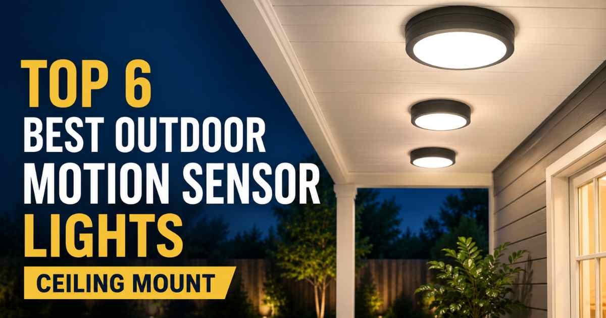 best outdoor motion sensor lights ceiling mount