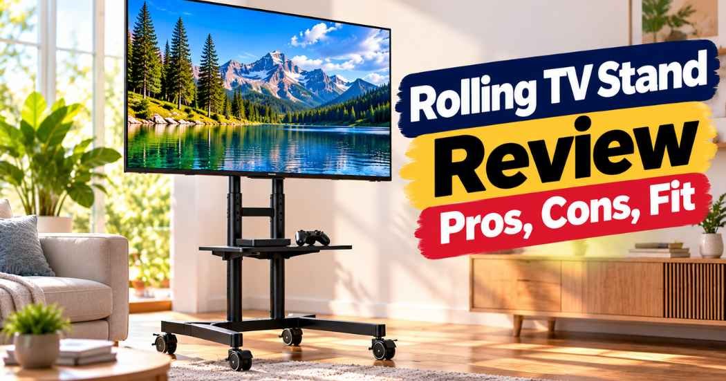 OLIXIS Rolling TV Stand Review