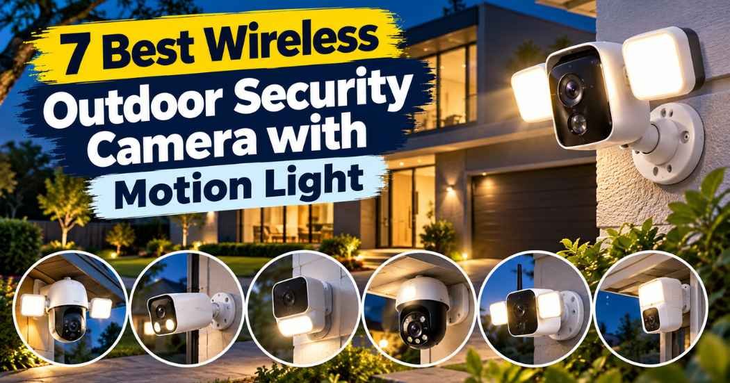 best wireless outdoor security camera with motion light